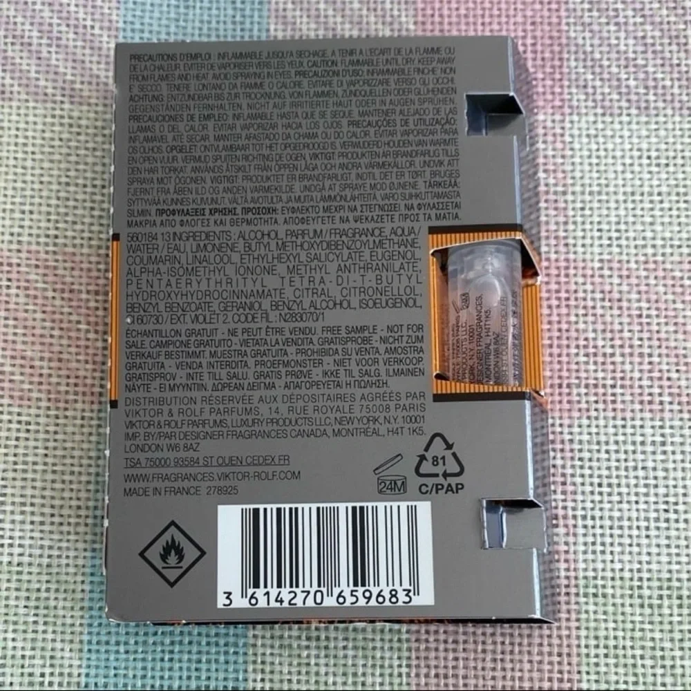 🔥 5/$25 NEW VIKTOR & ROLF Spicebomb L’Eau De Parfum Sample Size 0.04 fl. oz. - Picture 2 of 4